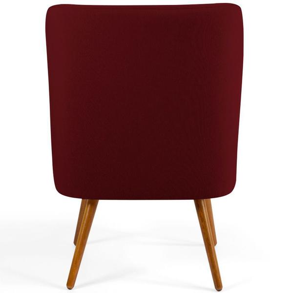 Imagem de Kit 02 Poltronas Decorativas Fixa Pés Palito Pérsia Veludo Marsala B-278 - Lyam Decor