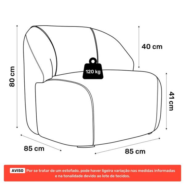 Imagem de Kit 02 Poltronas Decorativas Kaya Orgânica Bouclê Cinza Escuro - Desk Design