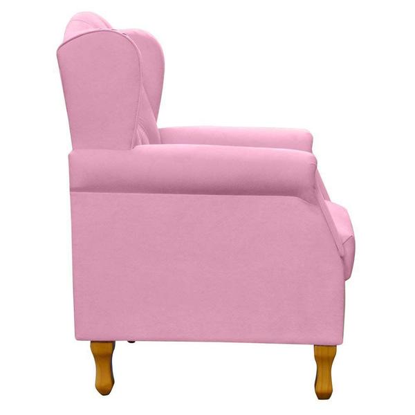 Imagem de Kit 02 Poltronas Decorativas Para Sala de Estar Yara Corino Rosa - Lyam Decor