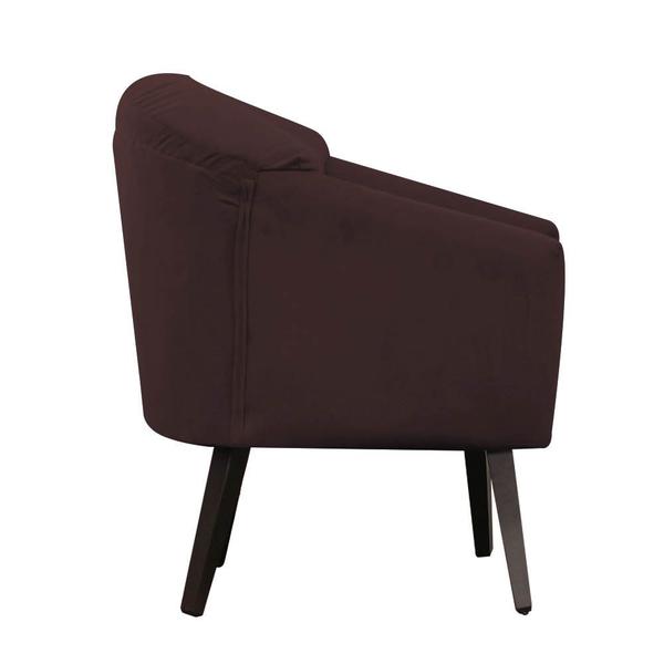 Imagem de Kit 02 Poltronas Estrela Premium Suede Marrom - Meu Lar Decorações