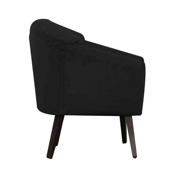 Imagem de Kit 02 Poltronas Estrela Premium Suede Preto - Meu Lar Decorações