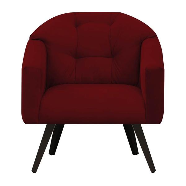 Imagem de Kit 02 Poltronas Estrela Premium Suede Vinho - Meu Lar Decorações