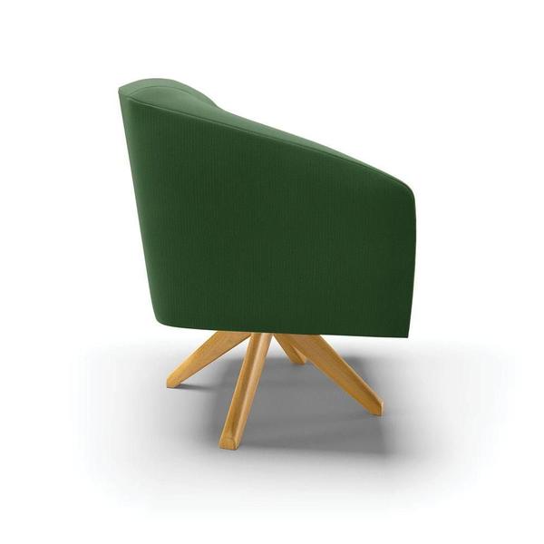 Imagem de Kit 02 Poltronas Giratória Stella Suede Verde