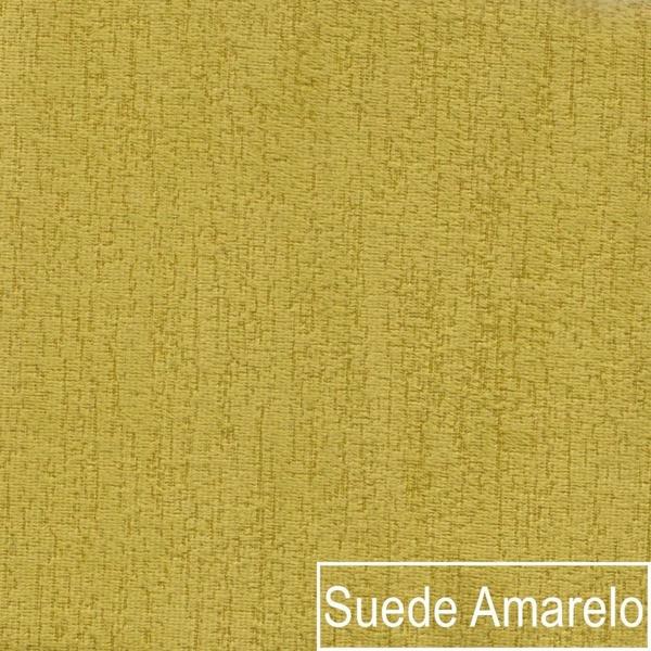 Imagem de Kit 02 Poltronas Grazi Pés Palito Suede Amarelo - Amarena Móveis