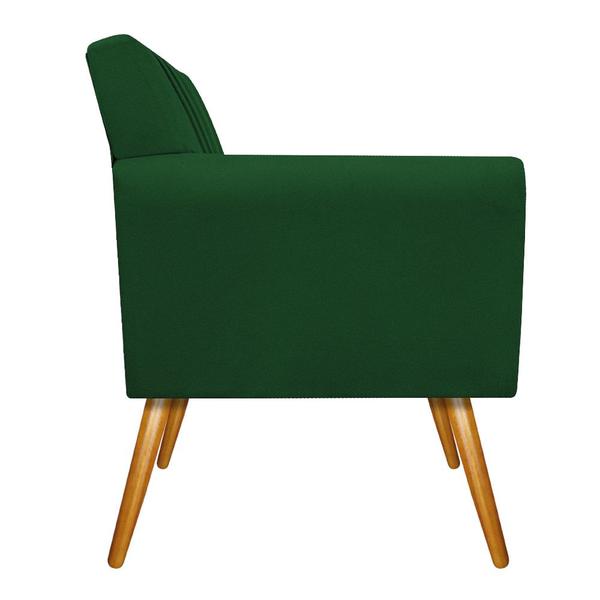 Imagem de kit 02 Poltronas Laura Palito Mel Suede Verde - Doce Sonho Móveis