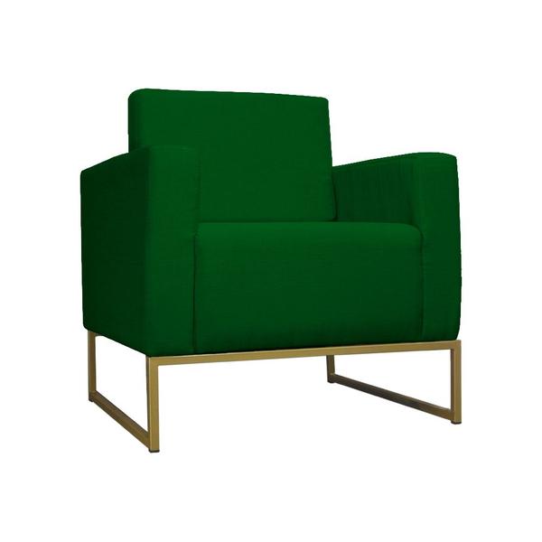 Imagem de Kit 02 Poltronas Lilly Base de Metal Dourada Suede Escolha sua cor - W&ampD Decor