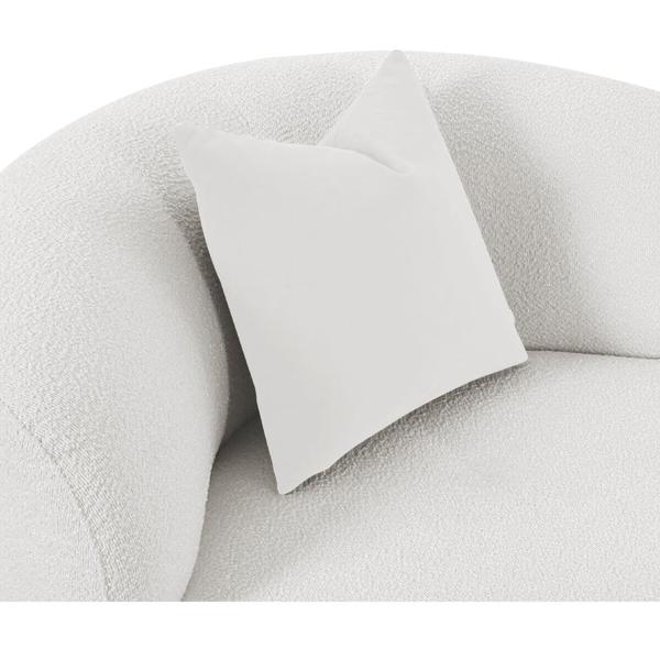 Imagem de Kit 02 Poltronas Orgânica Maitê Luxo Sala Recepção Decorativa Bouclé Branco