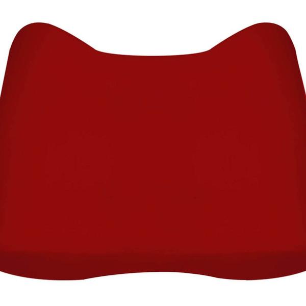 Imagem de Kit 02 Puff Decorativo Leticia Suede Vermelho Pés Palito