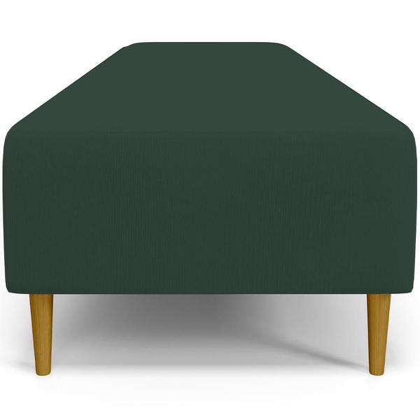 Imagem de Kit 02 Puffs Decorativo Sala de Estar Bali W01 Pés Palito 190x60cm Suede Verde Musgo - Lyam Decor