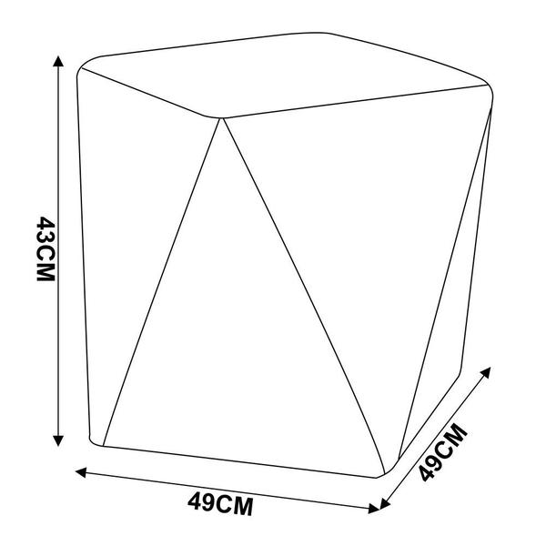 Imagem de Kit 02 Puffs Decorativo Sala de Estar Blois Pvc Marrom G15 - Gran Belo