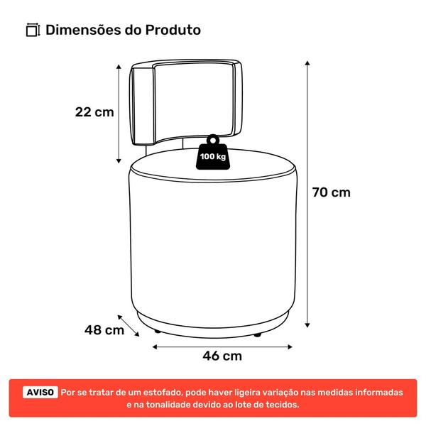 Imagem de Kit 02 Puffs Decorativos Orgânicos Melis Veludo Cinza Claro Sintético Preto - Desk Design