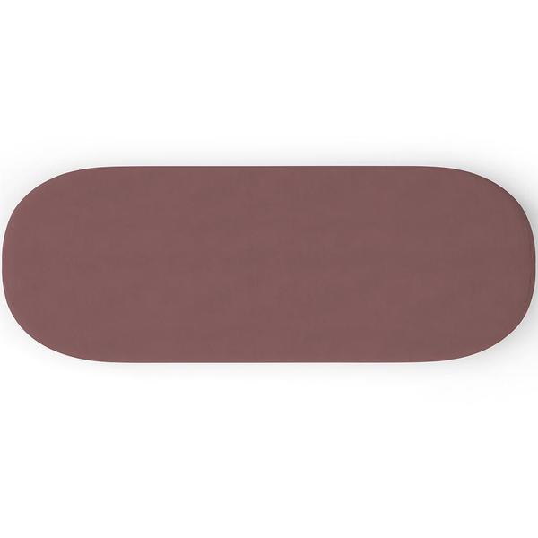 Imagem de Kit 02 Puffs Decorativos Orgânicos Para Living Quarto 140cm Doha W01 Suede Rosê - Lyam Decor