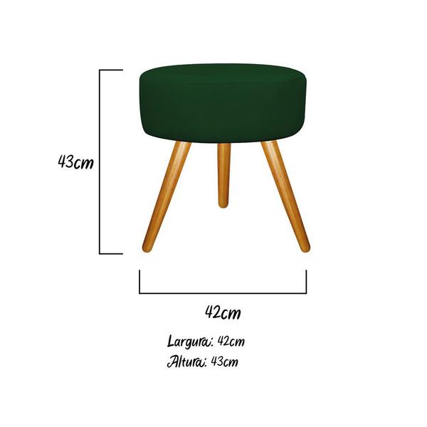 Imagem de Kit 02 Puffs Sofia Palito Mel Suede Verde - ADJ Decor