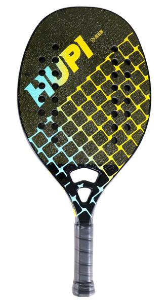 Imagem de Kit 02 Raquetes Beach Tennis HUPI Deft Pro Kevlar + 3 Bolas