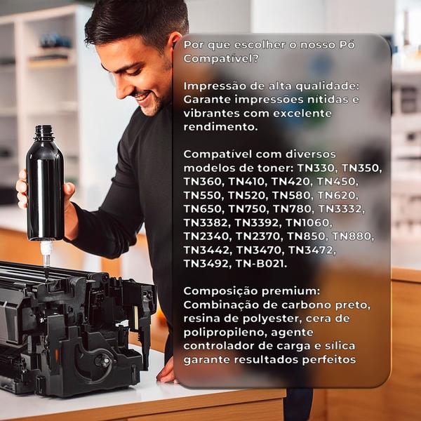 Imagem de kit 02 refil de toner jadi para recarga  compatível brother