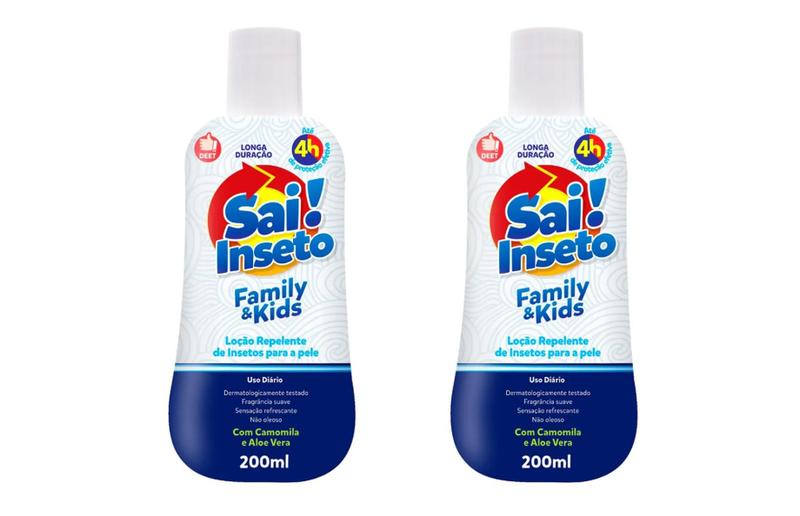 Imagem de Kit 02 Repelente Sai Inseto Family Loção 200ml - Nutriex