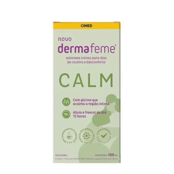 Imagem de Kit 02 Sabonete Intimo Calmante Dermafeme Calm 100Ml - Cimed