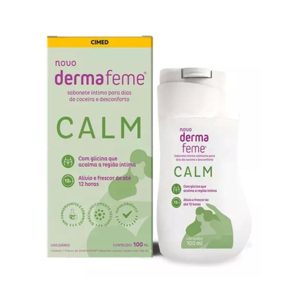 Imagem de Kit 02 Sabonete Intimo Calmante Dermafeme Calm 100Ml - Cimed