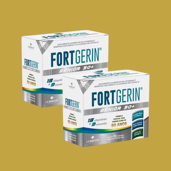 Imagem de Kit 02 Suplemento Fort Gerin Senior50 Com 30Cps - La San Day