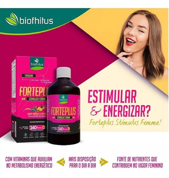 Imagem de Kit 02 Suplemento Forteplus Stimulus Femme 240Ml  Biofhitus