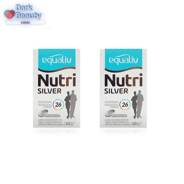 Imagem de kit 02 Suplemento Vitamínico Nutri Silver 60Cps - Equaliv