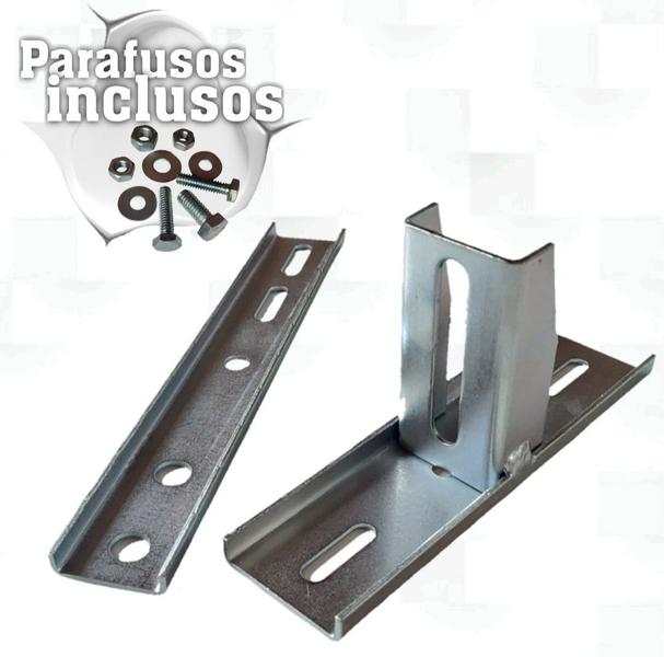 Imagem de kit 02 Suportes motor basculante braço regulável fixação