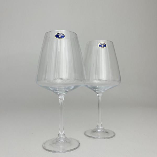 Imagem de Kit 02 Taças Cristal Vinho Tinto 570ml Bohemia Linha Corvus