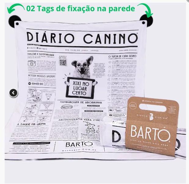 Imagem de Kit 02 Tapete Higiênico Barto Lavável Impermeável para 01 Cachorro de médio ou 02 pequenos