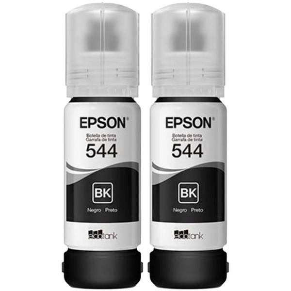 Imagem de Kit 02 Tinta Original L3250 L3210 T544 L3150 - Preto