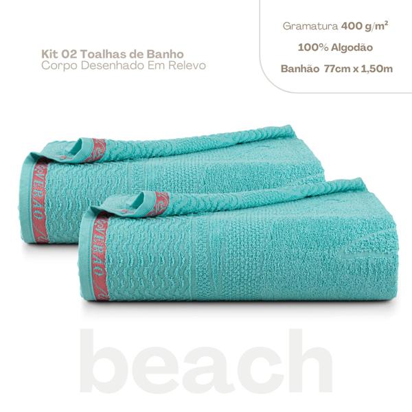 Imagem de Kit 02 toalhas de banho beach