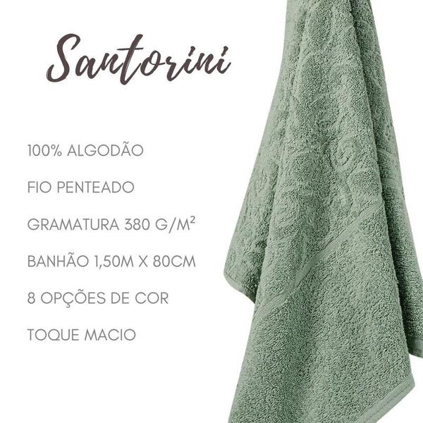 Imagem de Kit 02 Toalhas de Banho Verde Santorini 100% Algodão Banhao