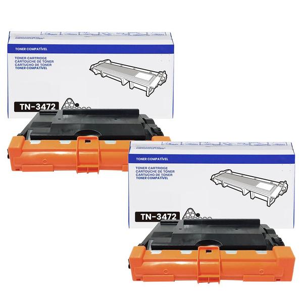 Imagem de Kit 02 Toner Compativel P/ Uso Brother Tn-3472 L5652 L5602