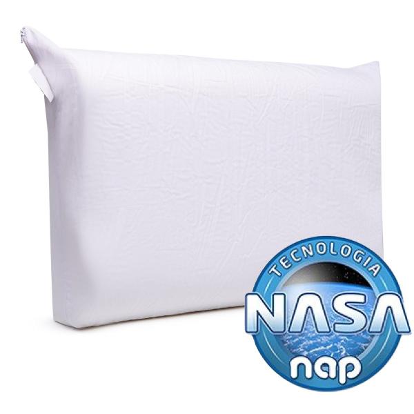 Imagem de Kit 02 Travesseiro Nasa Cervical NAP Ortopédico Anatômico Ergonômico Viscoelástico Espuma Inteligente FRETE ECONOMICO