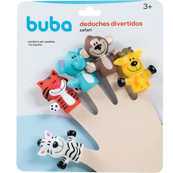 Imagem de Kit 02 Unidades Dedoches Divertidos Infantil Safari - Buba