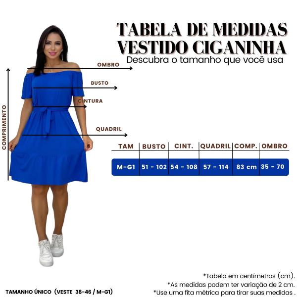 Kit 02 Vestido Ciganinha Feminino Ombro a Ombro Médio Laço Removível Elegante Vestido Rodado Moda Casual Verão Tamanho Único 38-46 - EcommerceMNR Imagem de Kit 02 Vestido Ciganinha Feminino Ombro a Ombro Médio Laço Removível Elegante Vestido Rodado Moda Casual Verão Tamanho Único 38-46