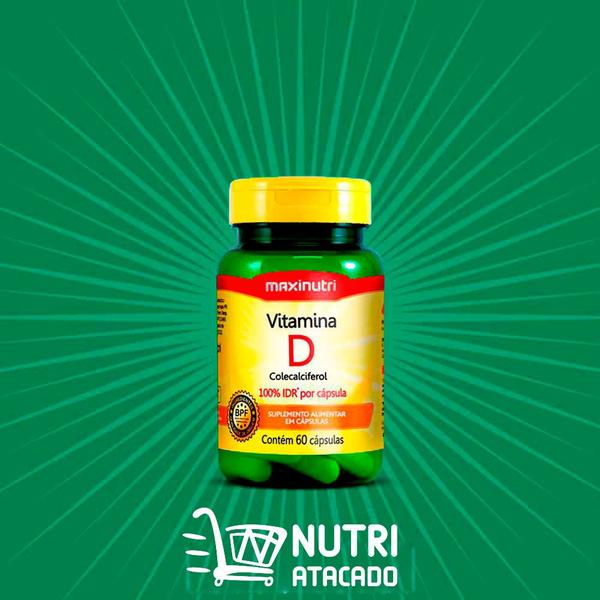 Imagem de Kit 02 Vitamina D 100% Idr 60 Capsulas Maxinutri