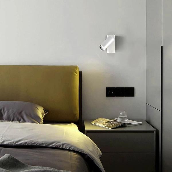 Kit 03 Arandelas Ajustáveis - Alumínio - Branco - Bivolt - Acende A Luz Imagem de Kit 03 Arandelas Ajustáveis - Alumínio - Branco - Bivolt