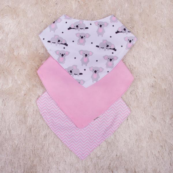 Imagem de Kit 03 babadores infantil (Tipo bandana) - várias estampas