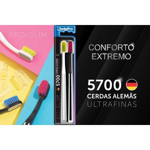 Imagem de Kit 03 blister c/2 un de Escova De Dente Pro Slim 5700 Cerdas Jadepro 