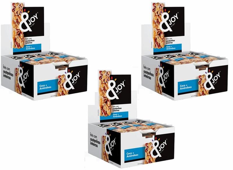 Imagem de Kit 03 Caixa Mixed Nuts &joy Agtal Coco e Amendoas  (36X30g)