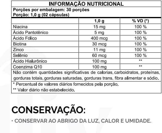 Imagem de Kit 03 Colágeno Hidrolisado + Ácido Hialurônico + Coenzima Q10 + Biotina 60 Cáps 500mg