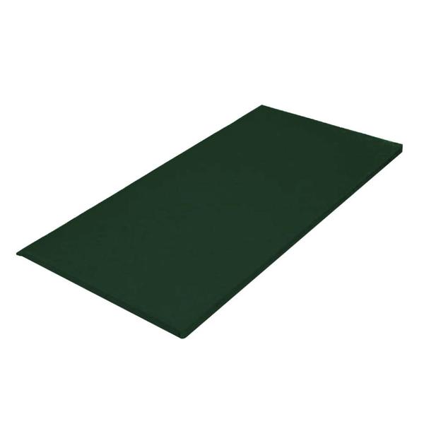 Imagem de Kit 03 Colchonete Slim 95x59cm Solteiro Para Ginástica Academia Escola Suede Verde Musgo - Ahazzo Móveis