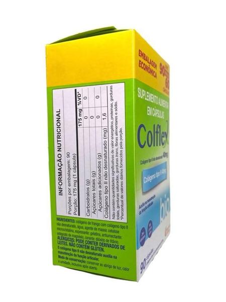 Imagem de Kit 03 Colflex Colágeno Tipo II 40mg não Desnaturado c/ 90 Cápsulas Auxilia na Articulação