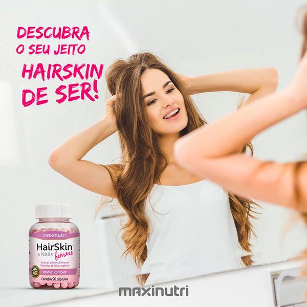 Imagem de Kit 03 HairSkin Femme com 90 Capsulas Maxinutri