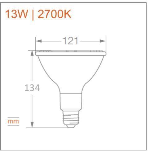 Imagem de Kit 03 lampadas led par38 13w 2700k 1400lm biv g4 - osram