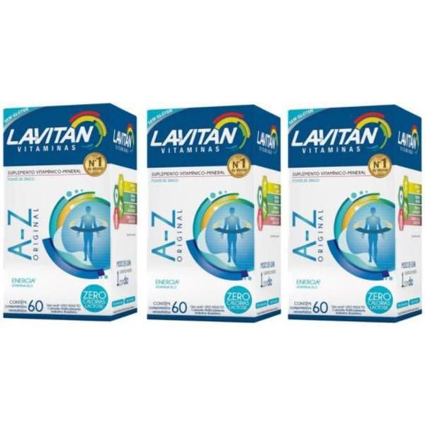 Imagem de Kit 03 Lavitan Homem Cimed 60 Comprimidos Cada