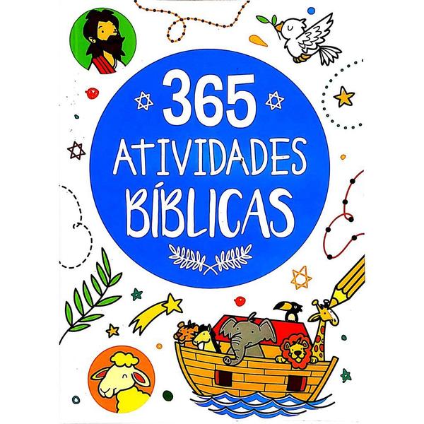 Imagem de Kit 03 Livros 365 Histórias Bíblica 365 Atividades Bíblicas 365 Desenhos da Bíblia Colorir - Pé da Letra