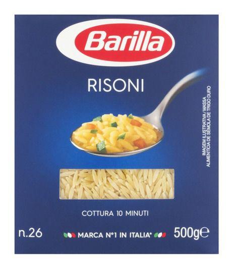 Imagem de Kit 03 Macarrão Sêmola Trigo Risoni 26 Barilla 500g