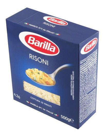 Imagem de Kit 03 Macarrão Sêmola Trigo Risoni 26 Barilla 500g