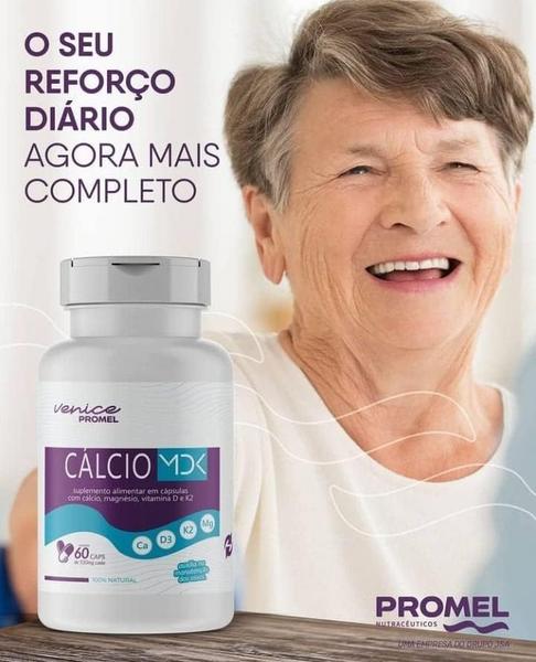 Imagem de Kit  03 MDK Cálcio,Magnésio,Vitamina D3 e K2 60 Caps 500mg Promel